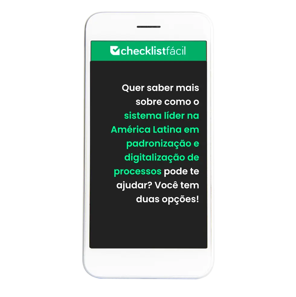 Mockup celular Checklist Fácil