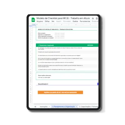 Modelo de Checklist para NR 35